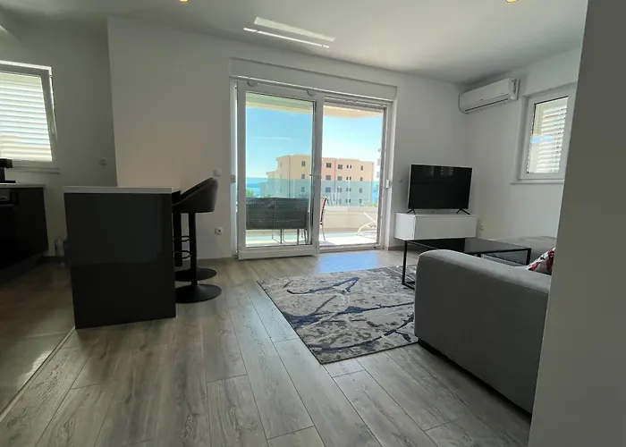 Daire Neue Familienwohnung Meerblick - Klima & Parkplatz