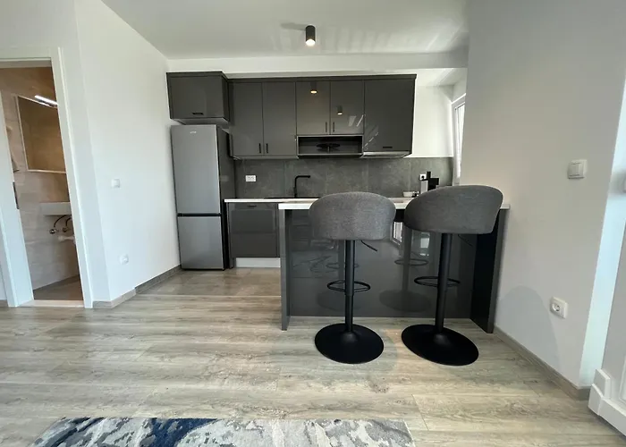 公寓 Neue Familienwohnung Meerblick - Klima & Parkplatz 马卡尔斯卡